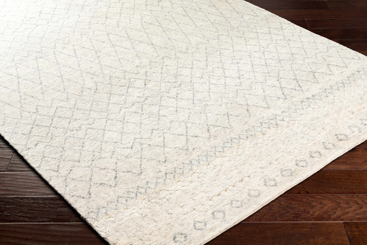 Mozon Handmade Faux Silk Area Rug - Clearance