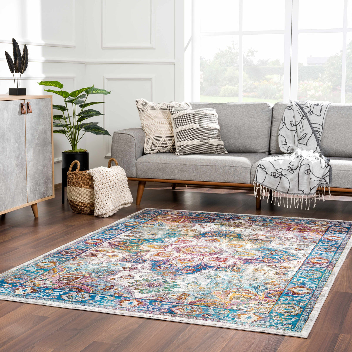 Mardin Colorful Area Rug - Clearance