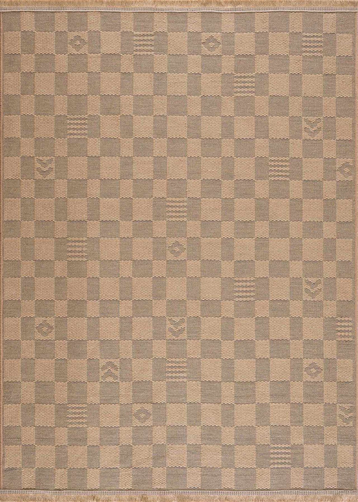 Nairi Checkered Washable Jute Rug