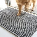 Muddy Mat® T.Max Dual Tone Indoor Dog Door Mat & Bathroom Rugs – Non Slip Chenille Entryway Rug for Muddy Paws, Super Absorbent Washable Front Door Mat, Quick Dry Bath Mat