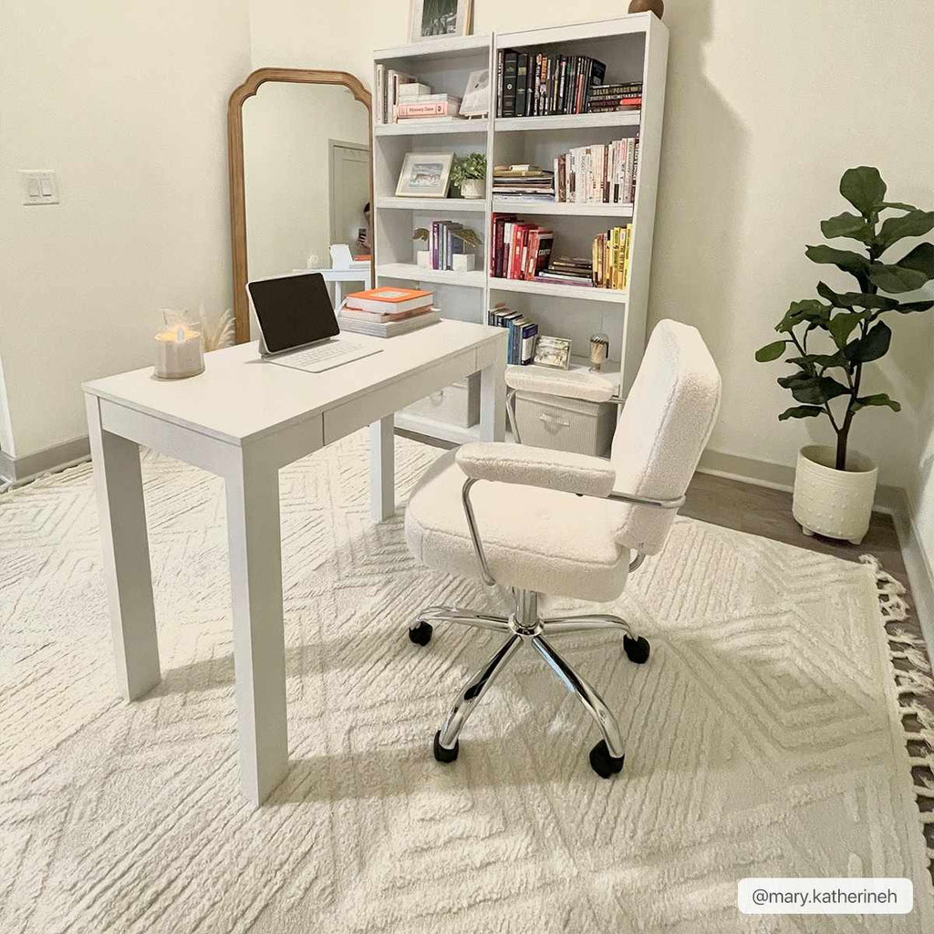 Manyas 3D Bone Area Rug with Tassels - Clearance