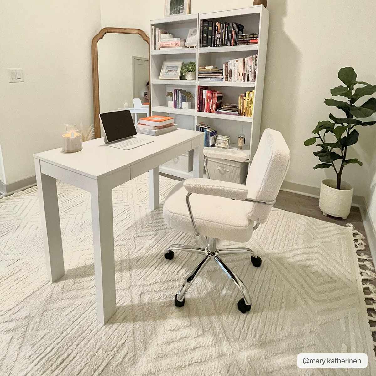 Manyas 3D Bone Area Rug with Tassels - Clearance