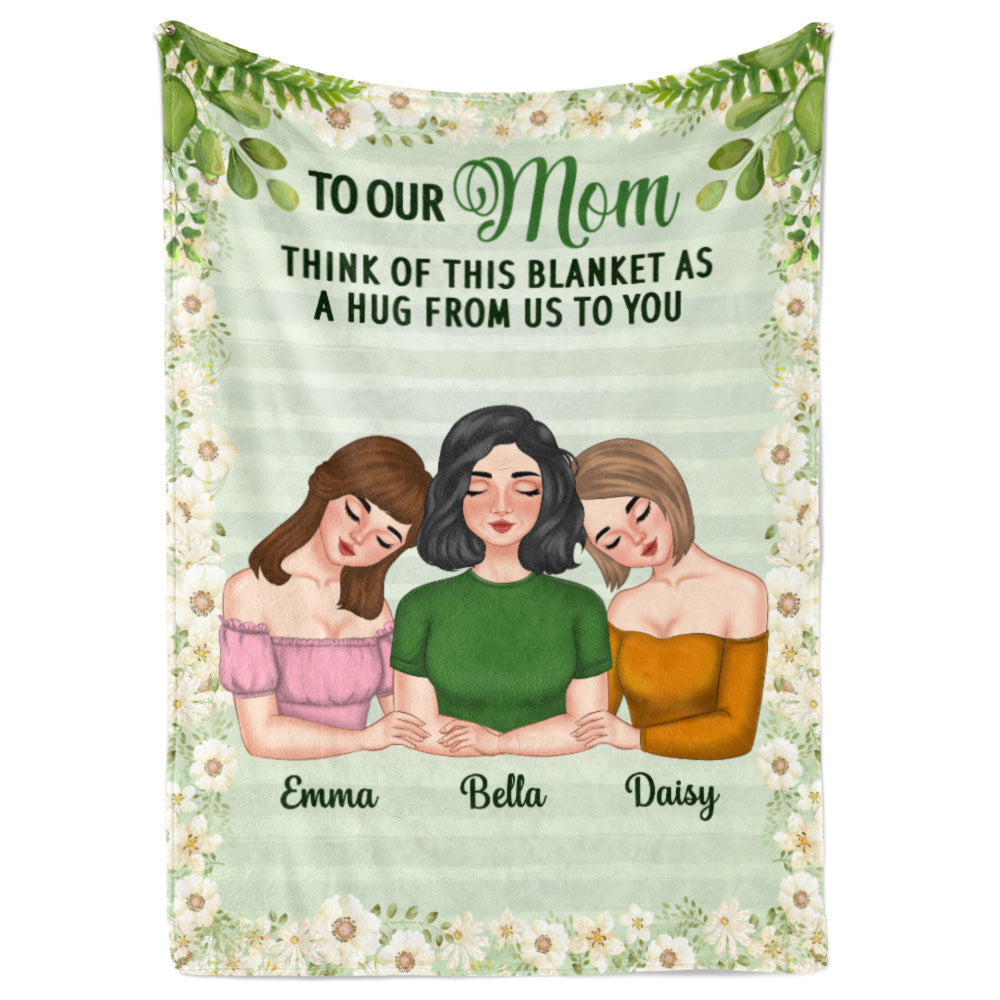 A Hug From Us - Personalized Fleece Blanket