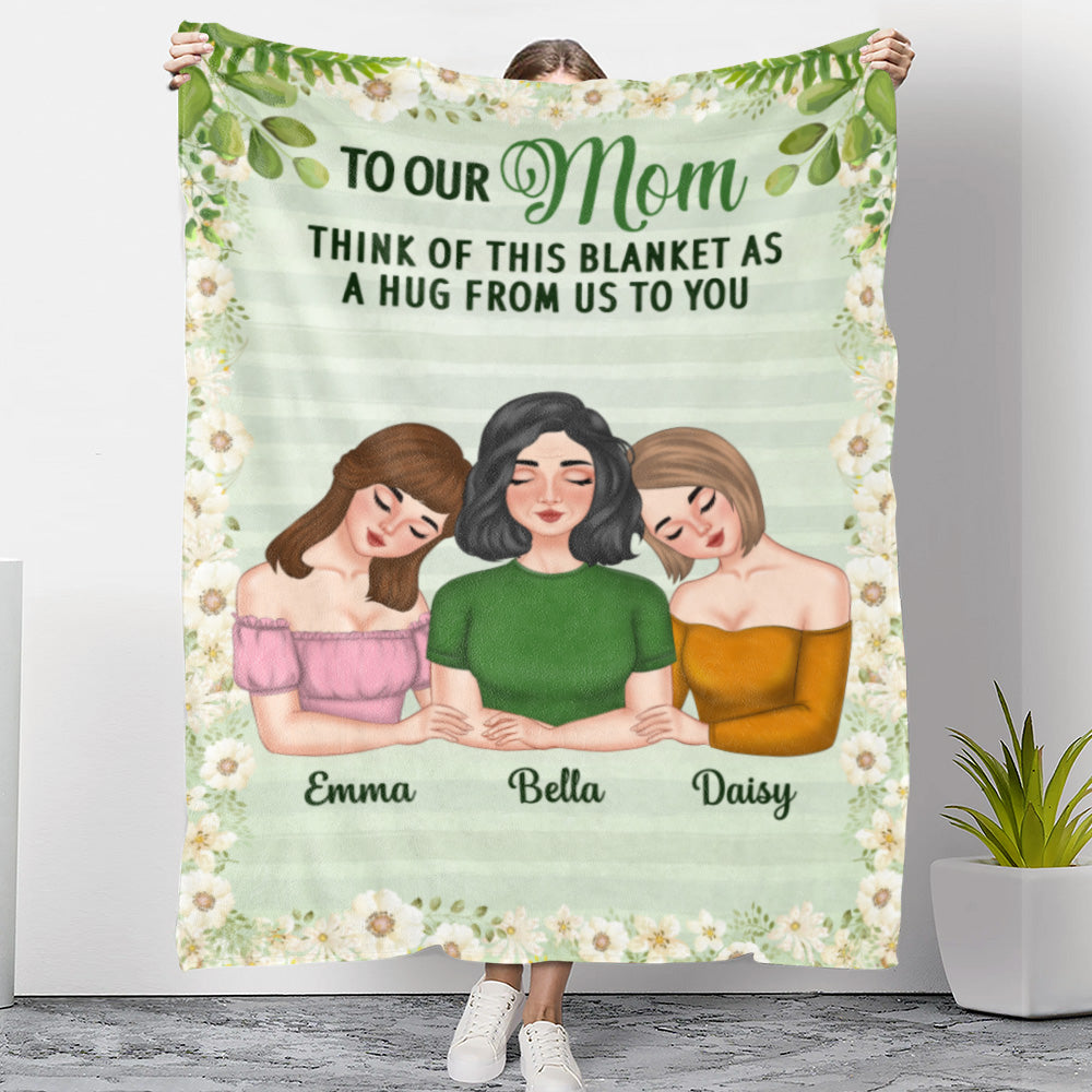 A Hug From Us - Personalized Fleece Blanket
