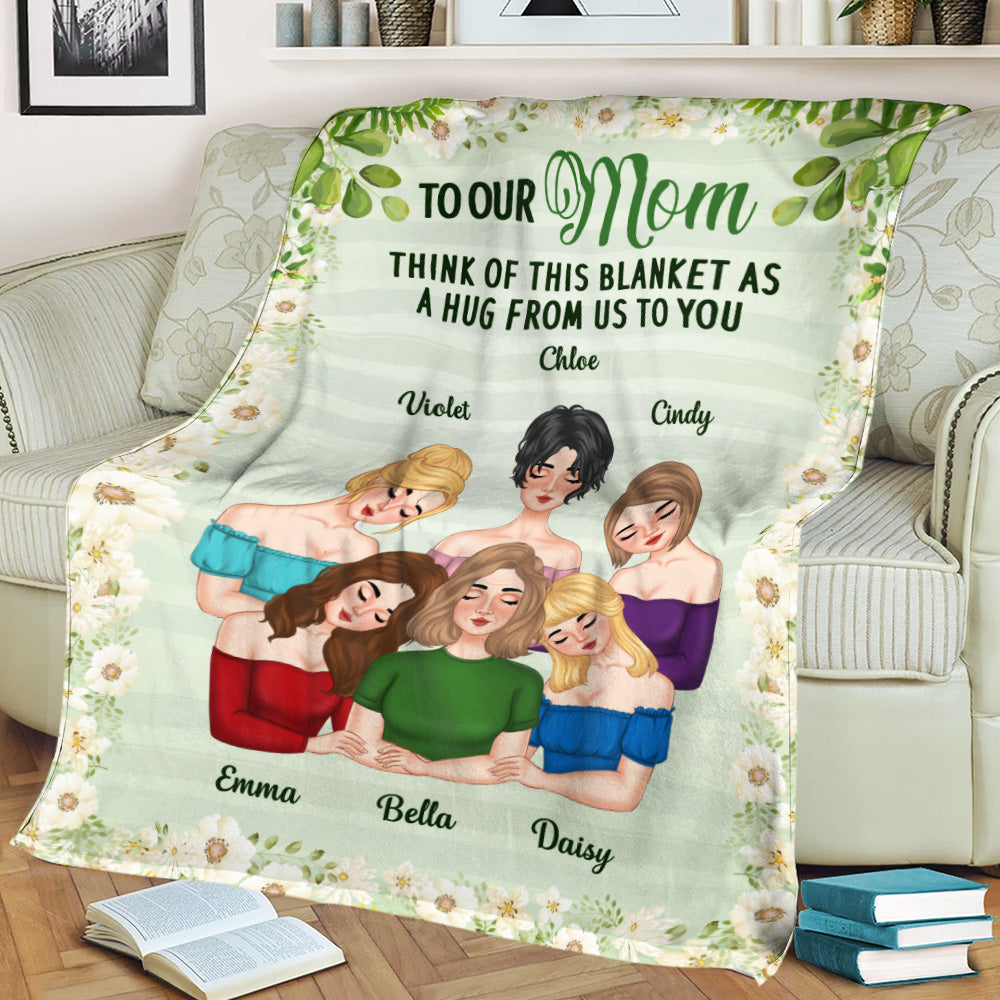A Hug From Us - Personalized Fleece Blanket