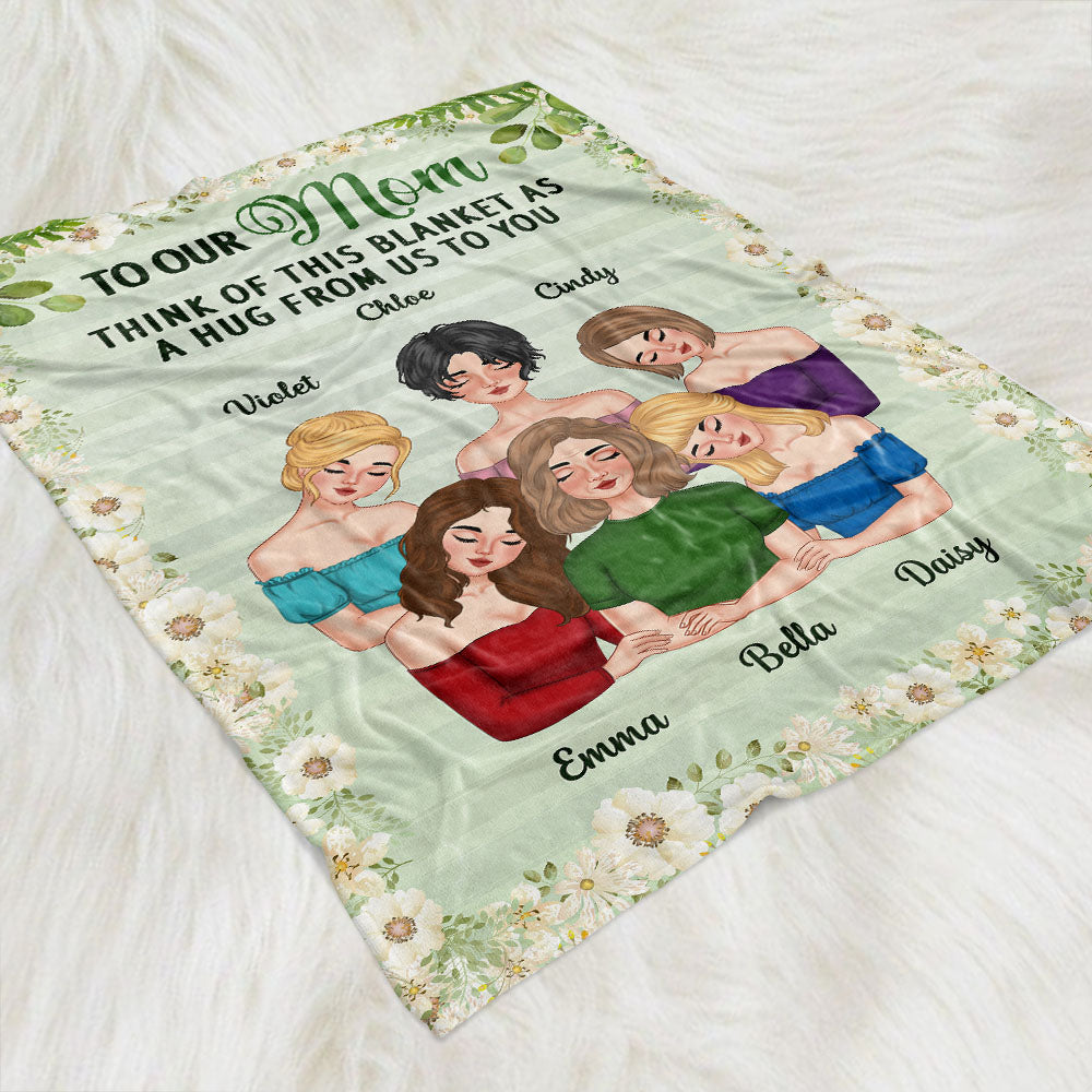 A Hug From Us - Personalized Fleece Blanket