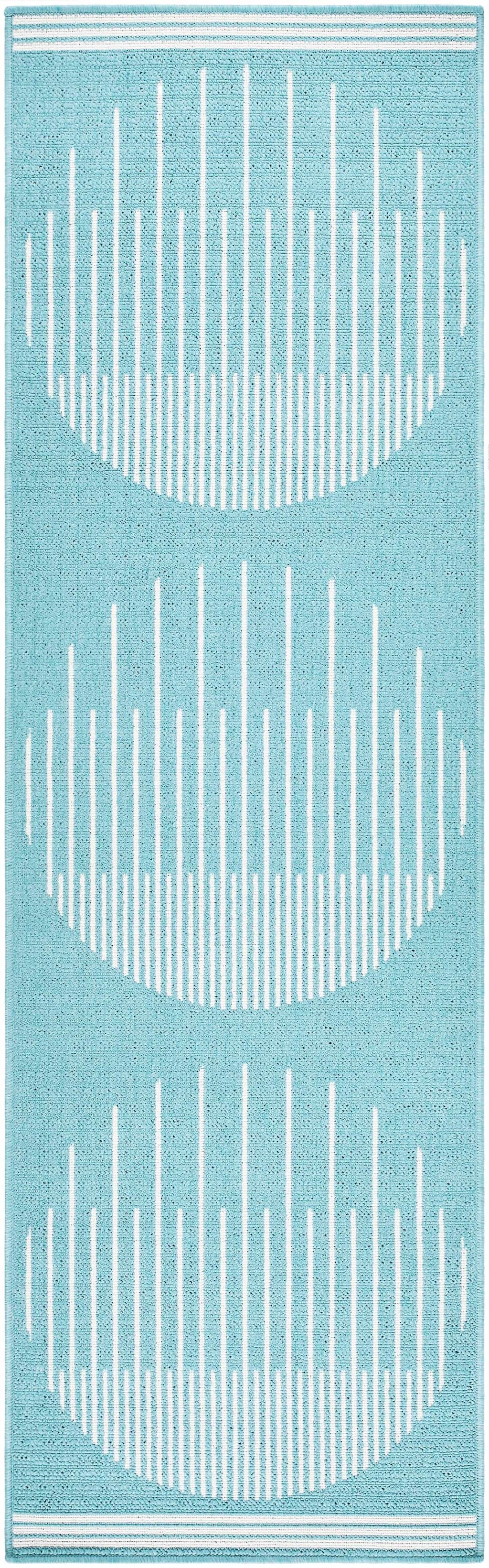 Nabil Aqua Outdoor Area Rug - Clearance
