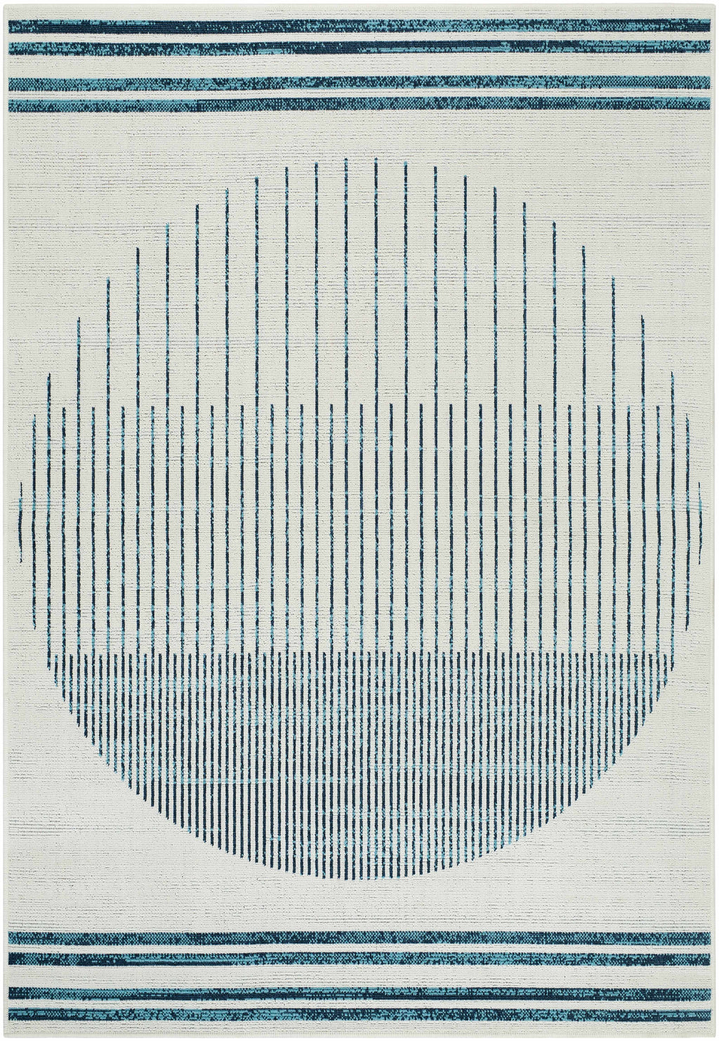 Nabil Slate Blue Outdoor Area Rug - Clearance