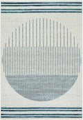 Nabil Slate Blue Outdoor Area Rug - Clearance
