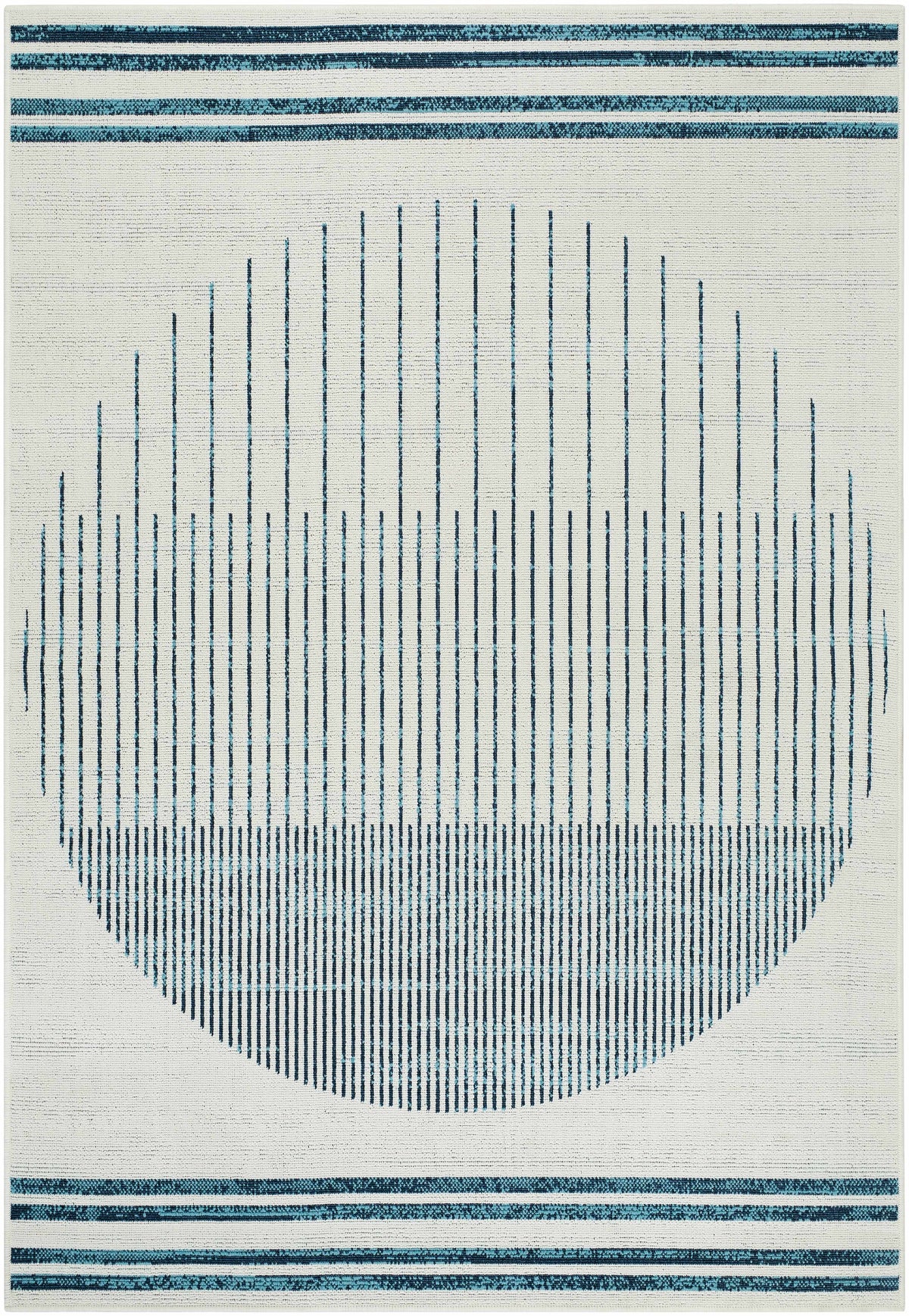 Nabil Slate Blue Outdoor Area Rug - Clearance