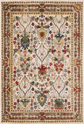 Neola White/Brown Oushak Rug