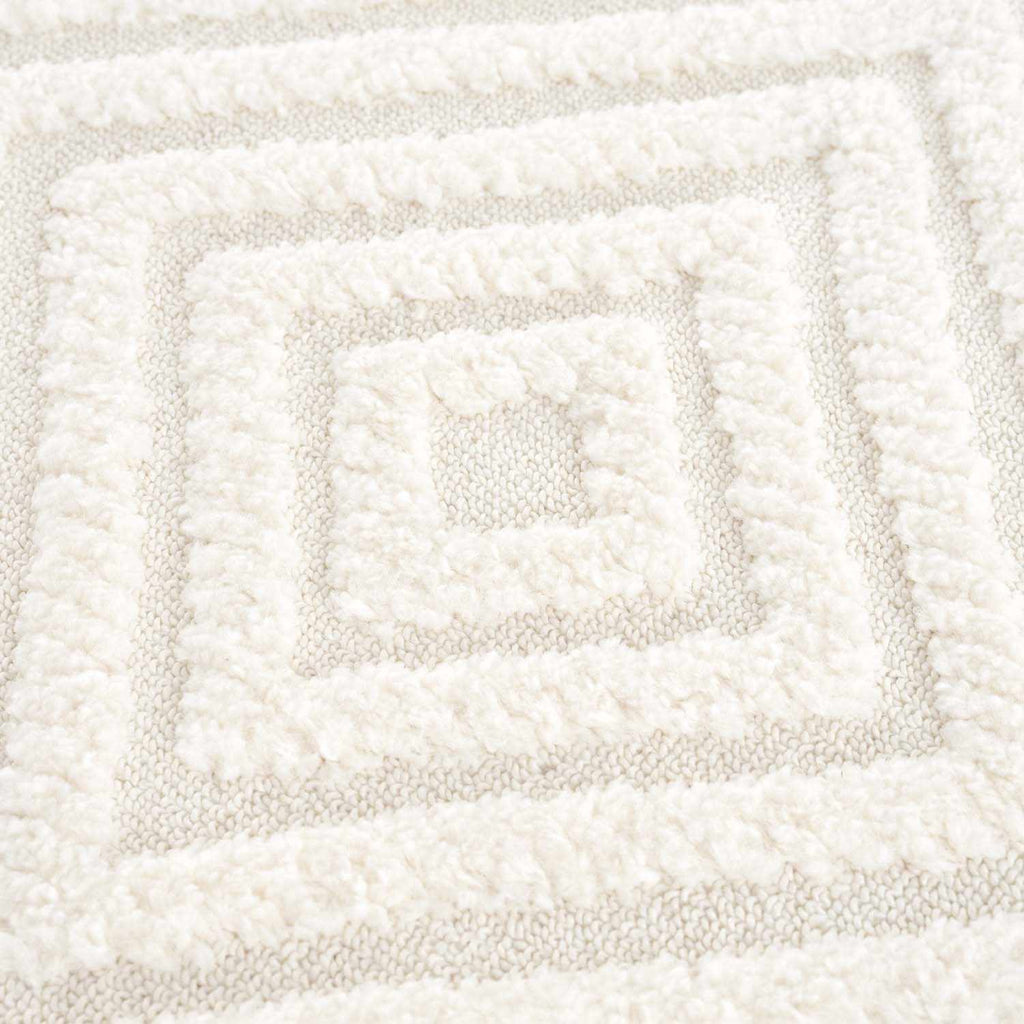 Manyas 3D Bone Area Rug with Tassels - Clearance
