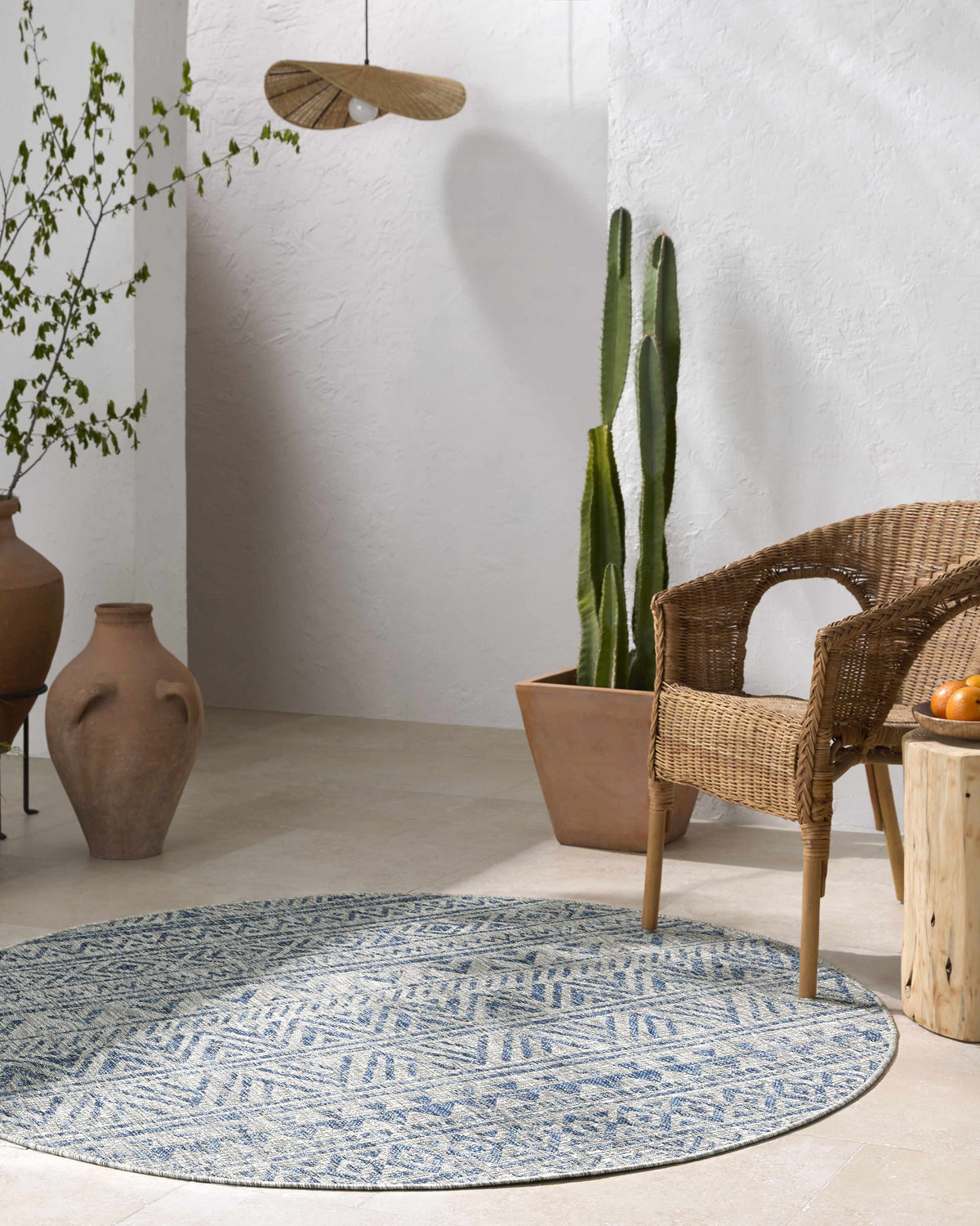 Novato All Over Pattern Performance Outdoor Rug