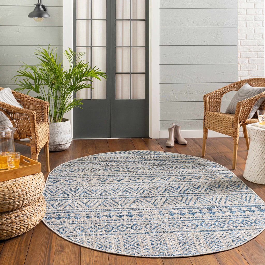 Novato All Over Pattern Performance Outdoor Rug