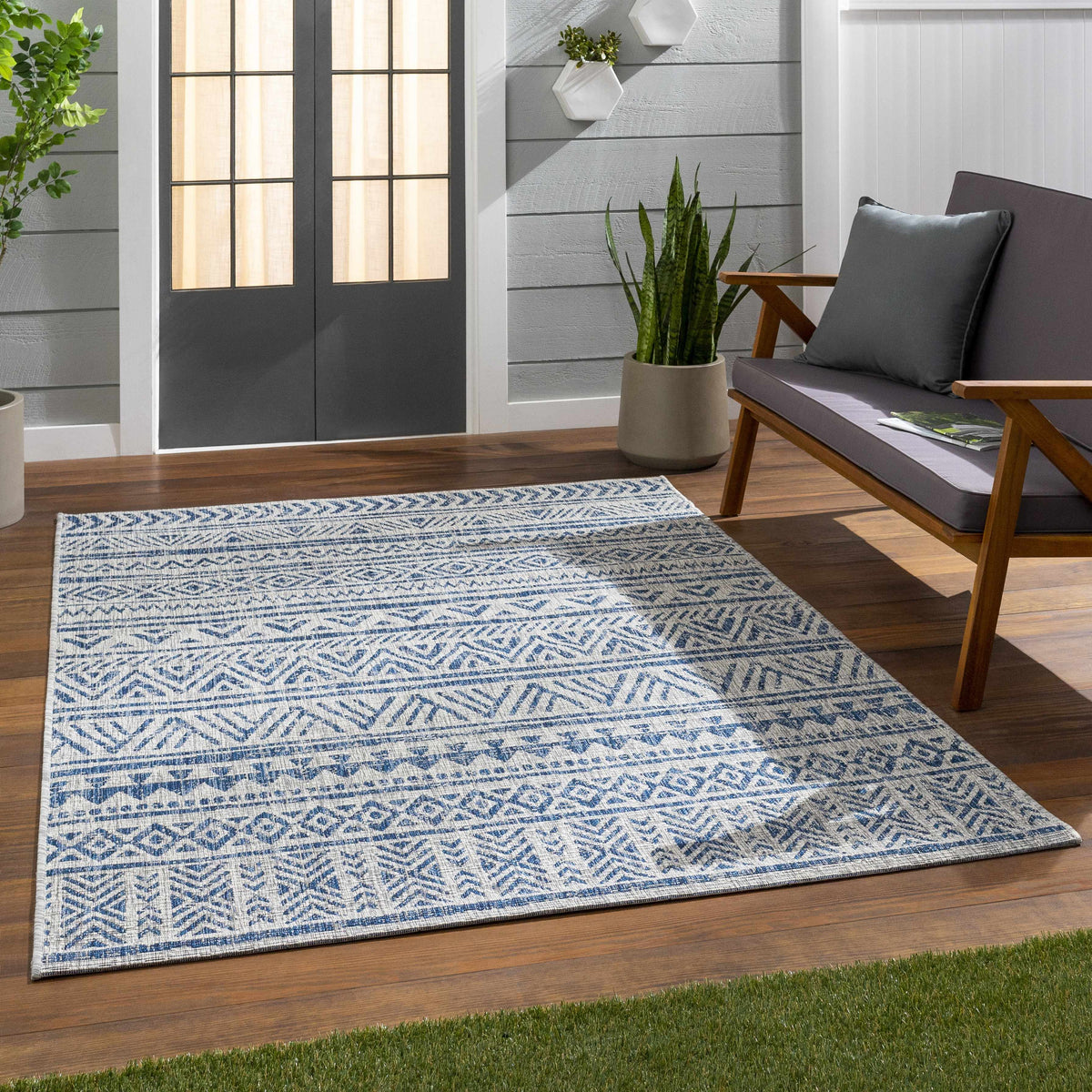 Novato All Over Pattern Performance Outdoor Rug