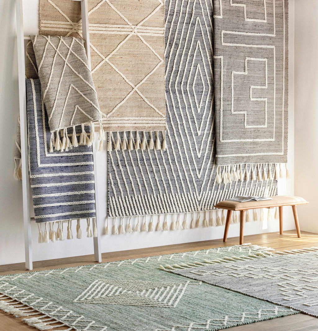 Guiuan Tasseled Jute&Wool Rug - Clearance