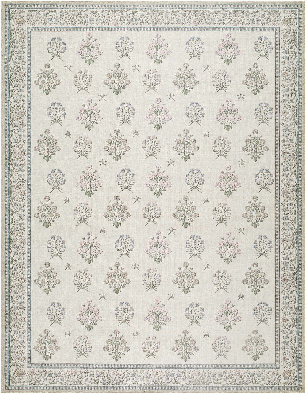 Aquene Ivory Washable Area Rug