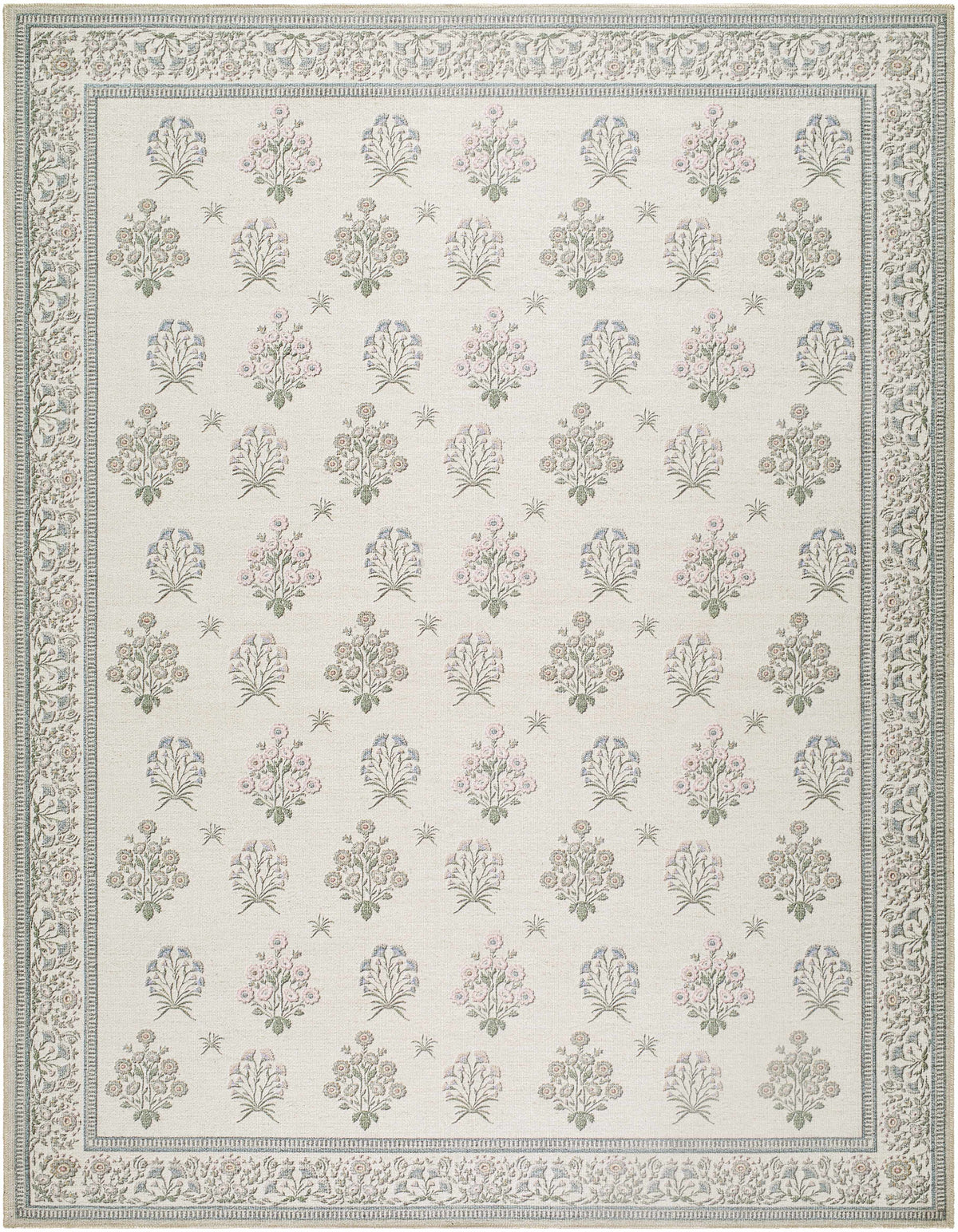 Aquene Ivory Washable Area Rug