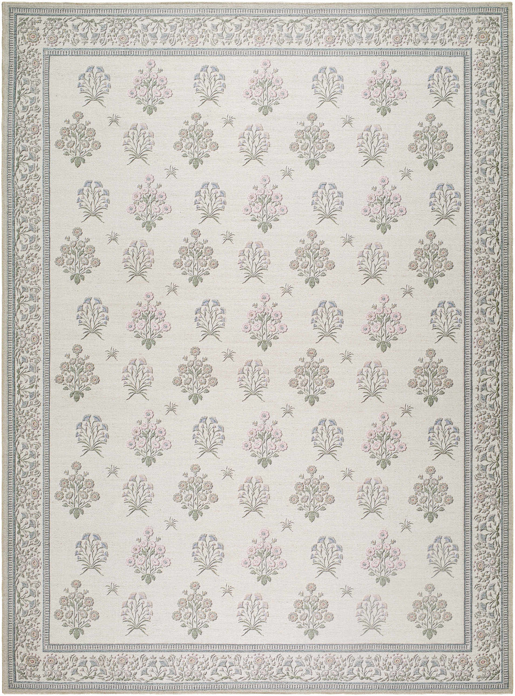 Aquene Ivory Washable Area Rug