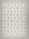 Aquene Ivory Washable Area Rug