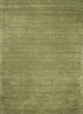 Brockton Solid Green Hand Loomed Wool Area Rug