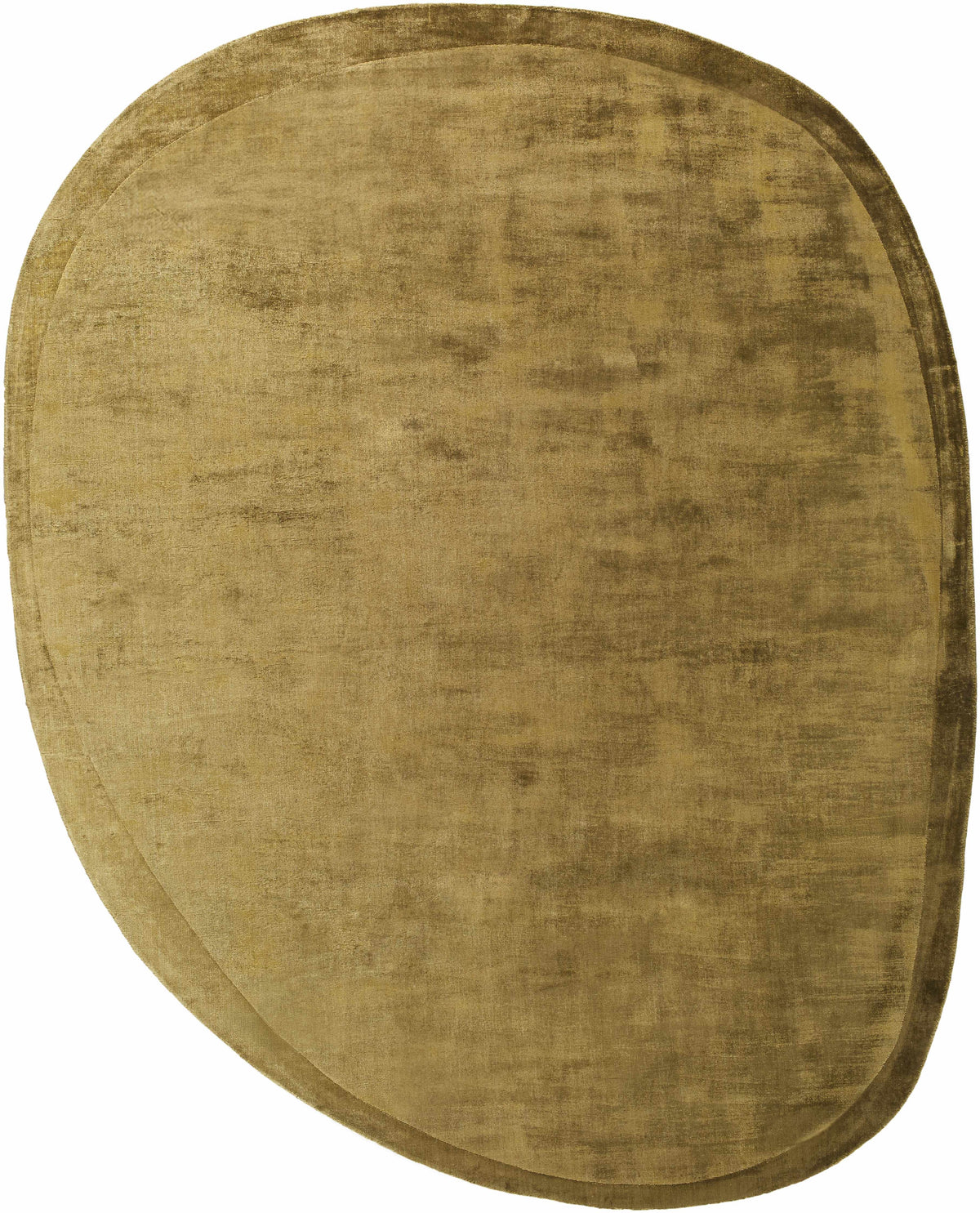 Kohou Green Solid Viscose Area Rug