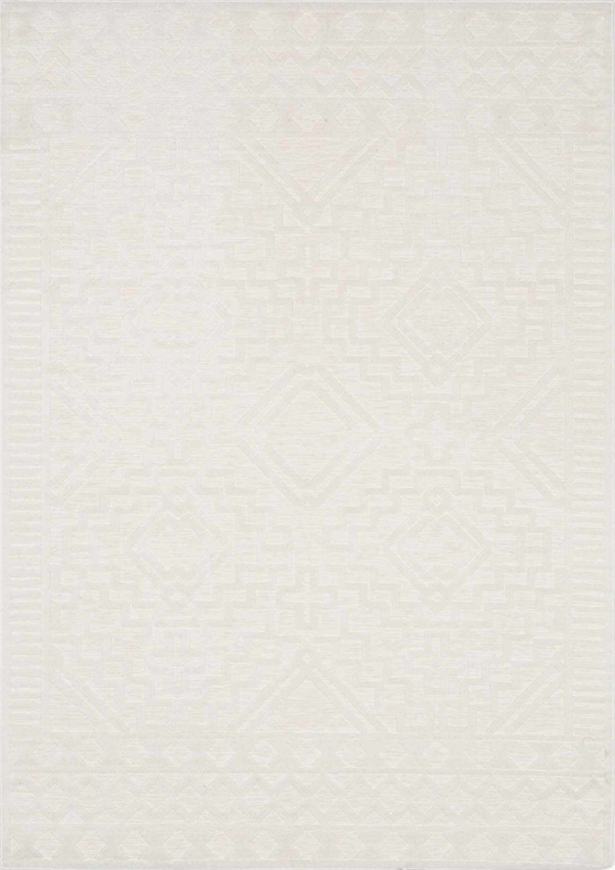 Plumtree 3D White Outdoor Rug