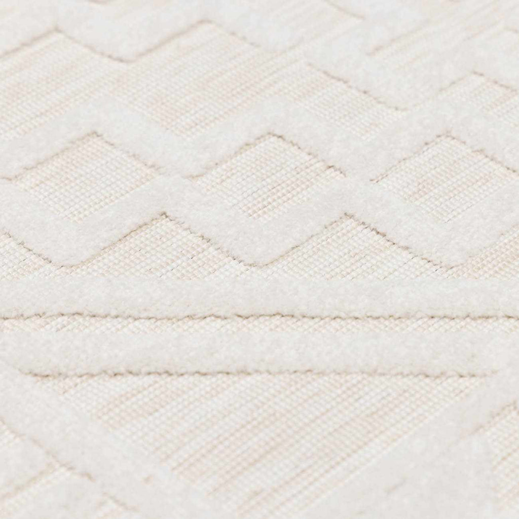 Plumtree 3D White Outdoor Rug