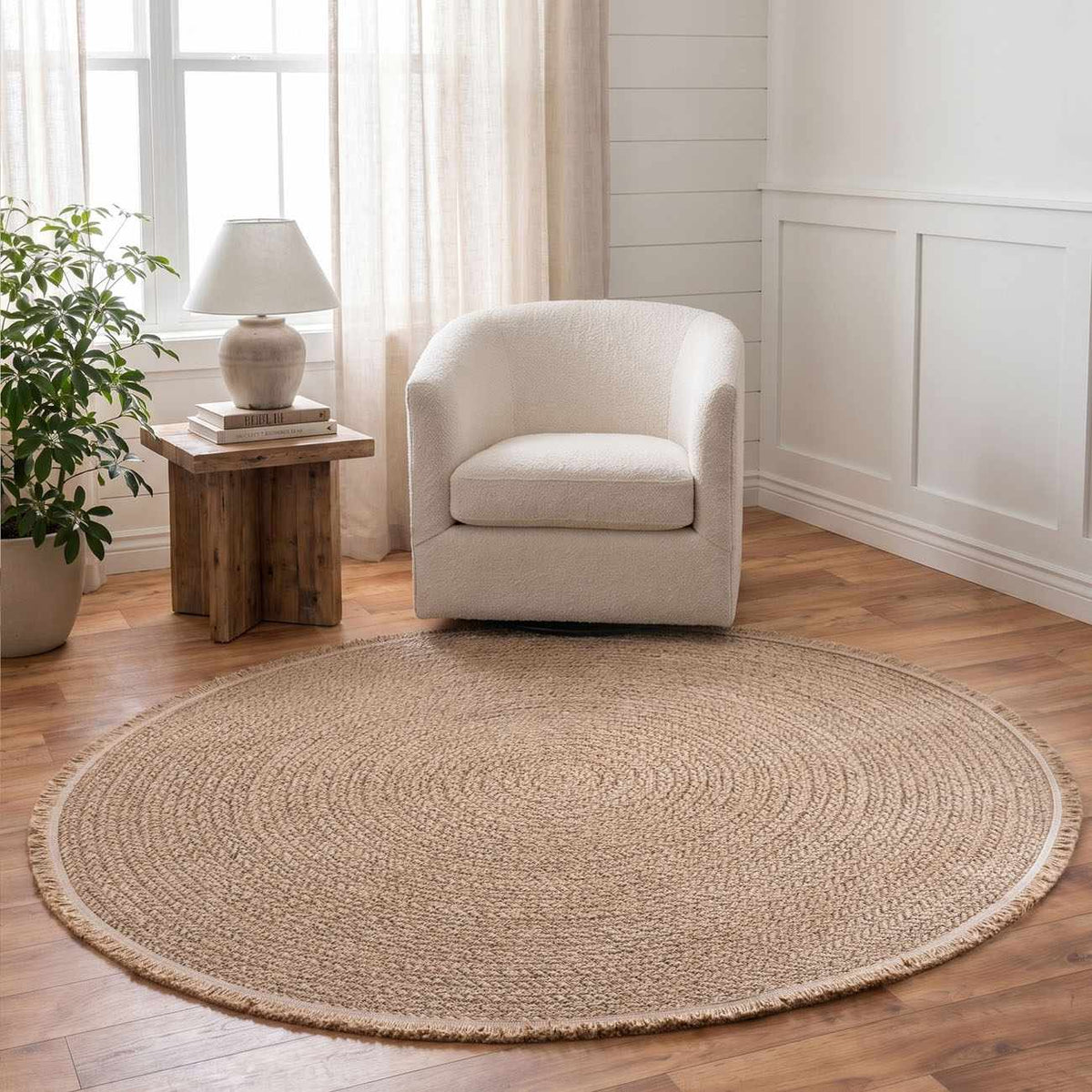 Fumiya Faux Jute Area Rug