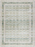 Our PNW Home Rainier Damask Green Washable Rug