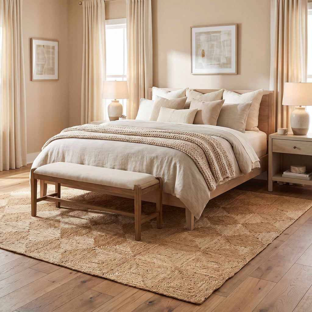 Donagh Brown Geometric Area Rug