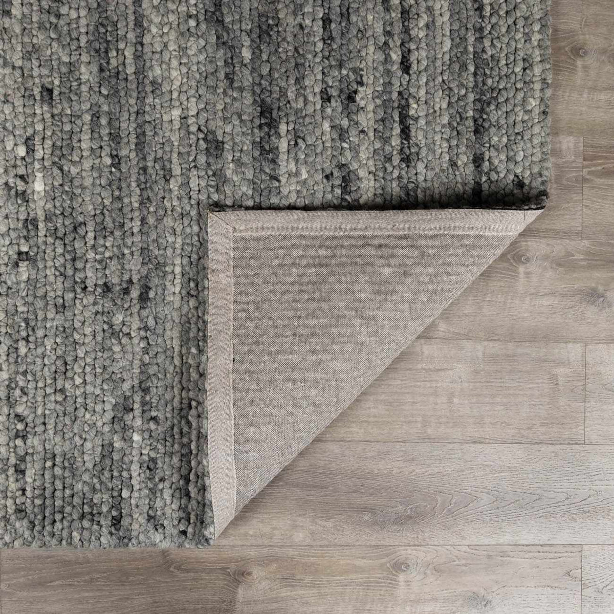 Olisa Charcoal Wool Area Rug