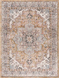 Albie Gold & Beige Area Rug - Clearance