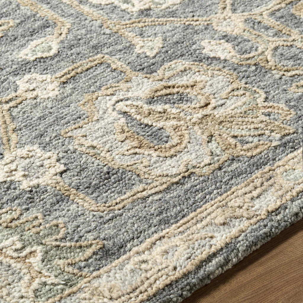 Auryon Hand Tufted Oushak Wool Area Rug