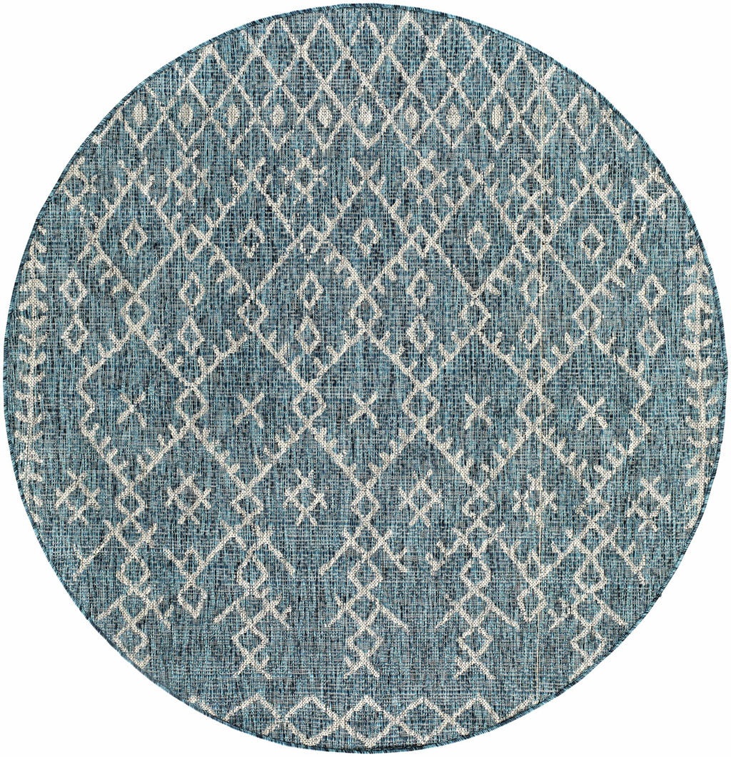Maunawili Aqua Nordic Outdoor Rug