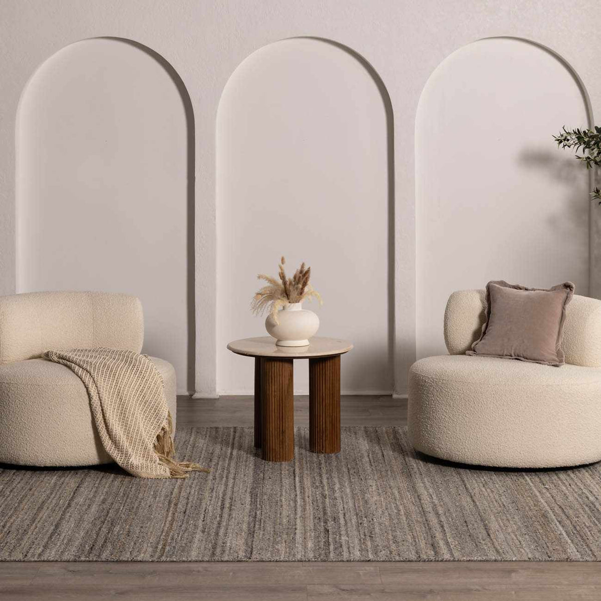 Capote Stone Gray Area Rug