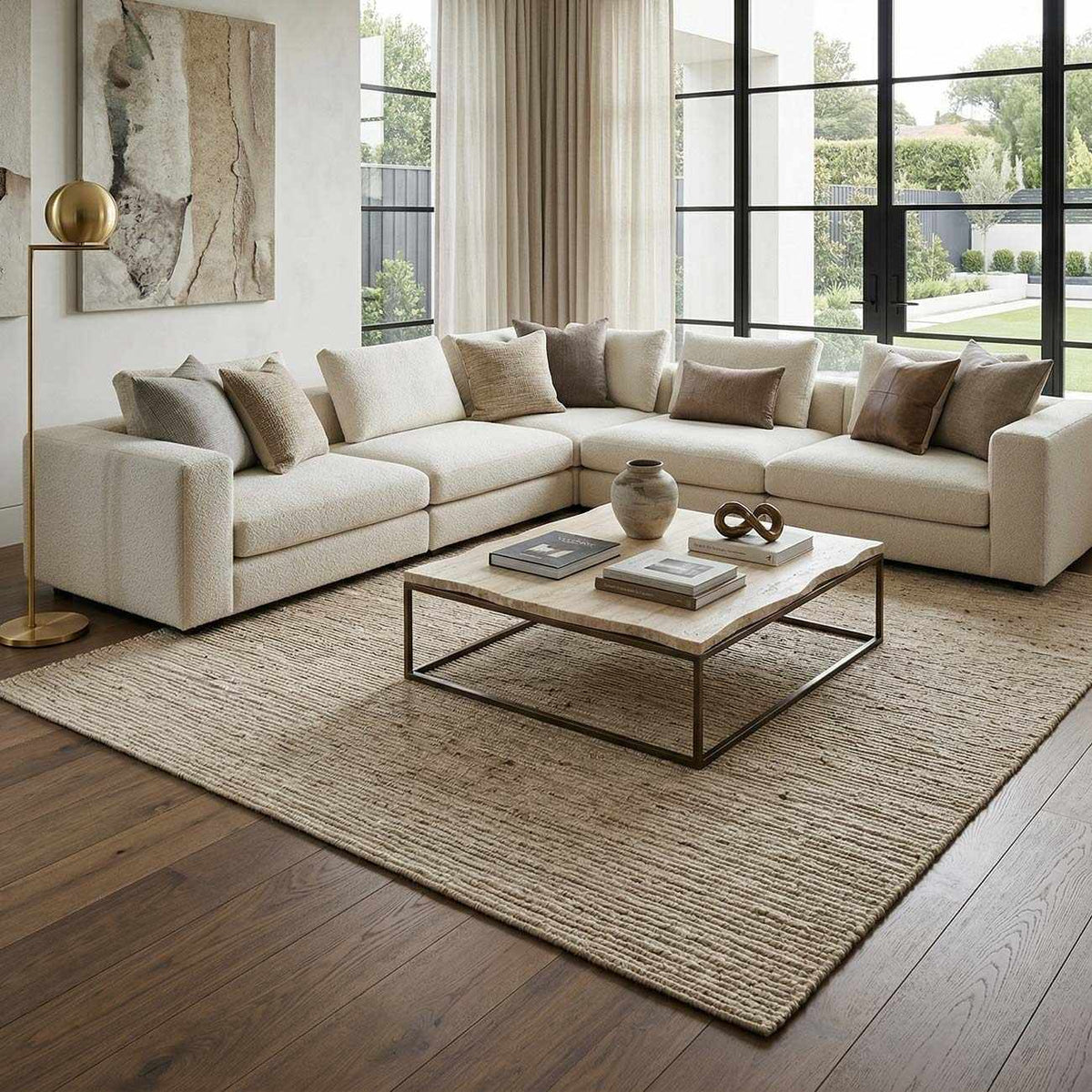 Boteni Modern Minimalist Handmade Area Rug