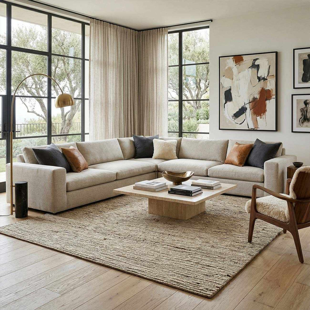 Boteni Modern Minimalist Handmade Area Rug