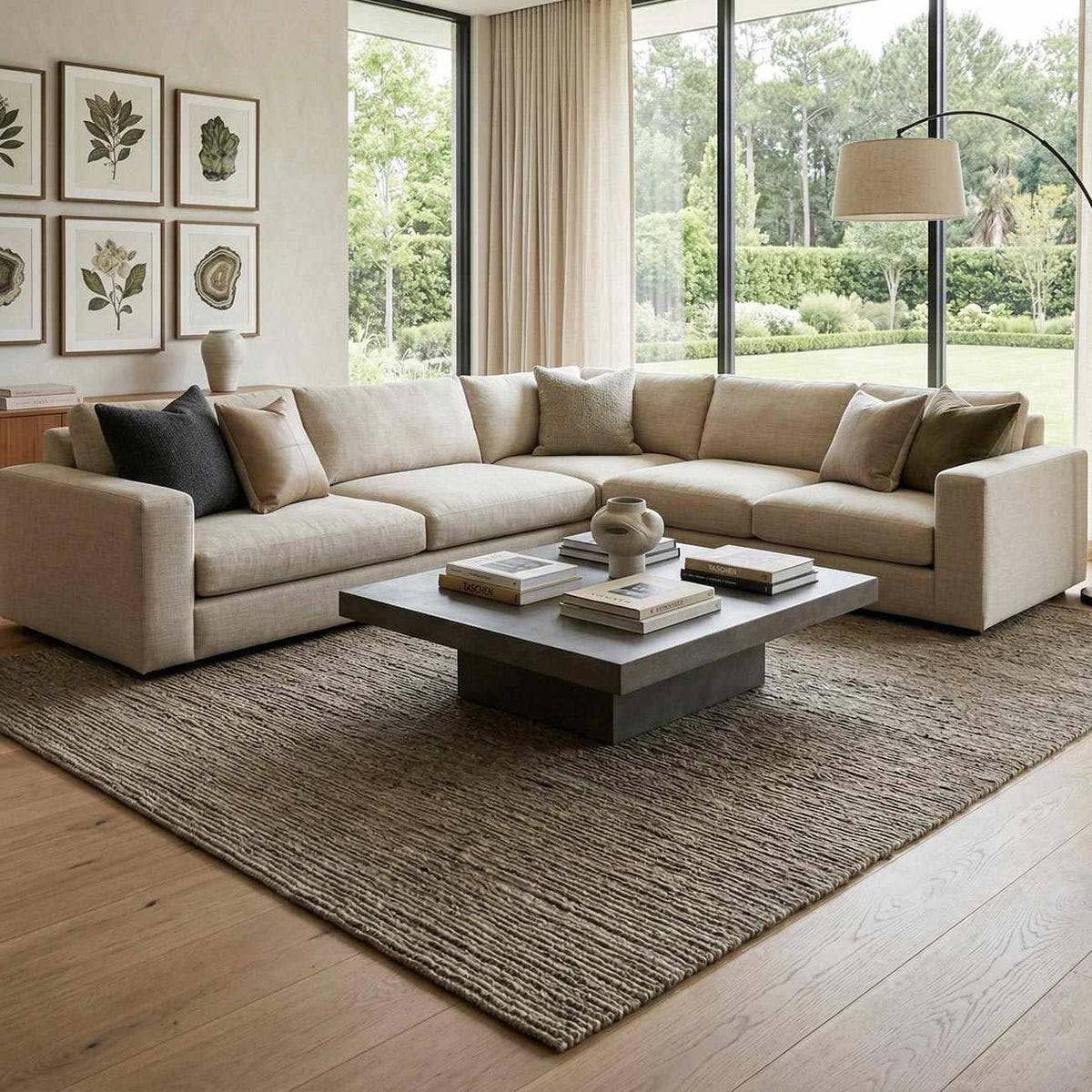 Rypufy Modern Minimalist Handmade Area Rug