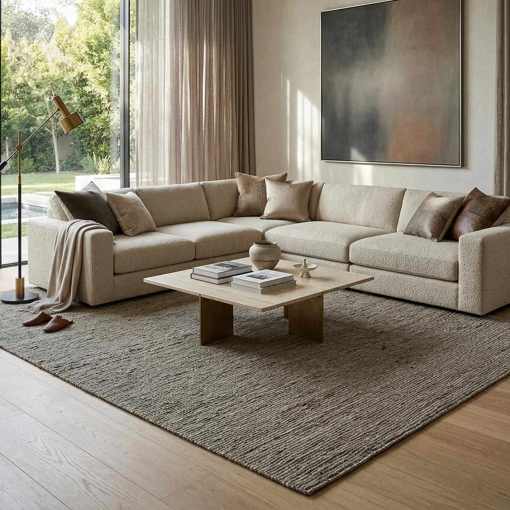Rypufy Modern Minimalist Handmade Area Rug