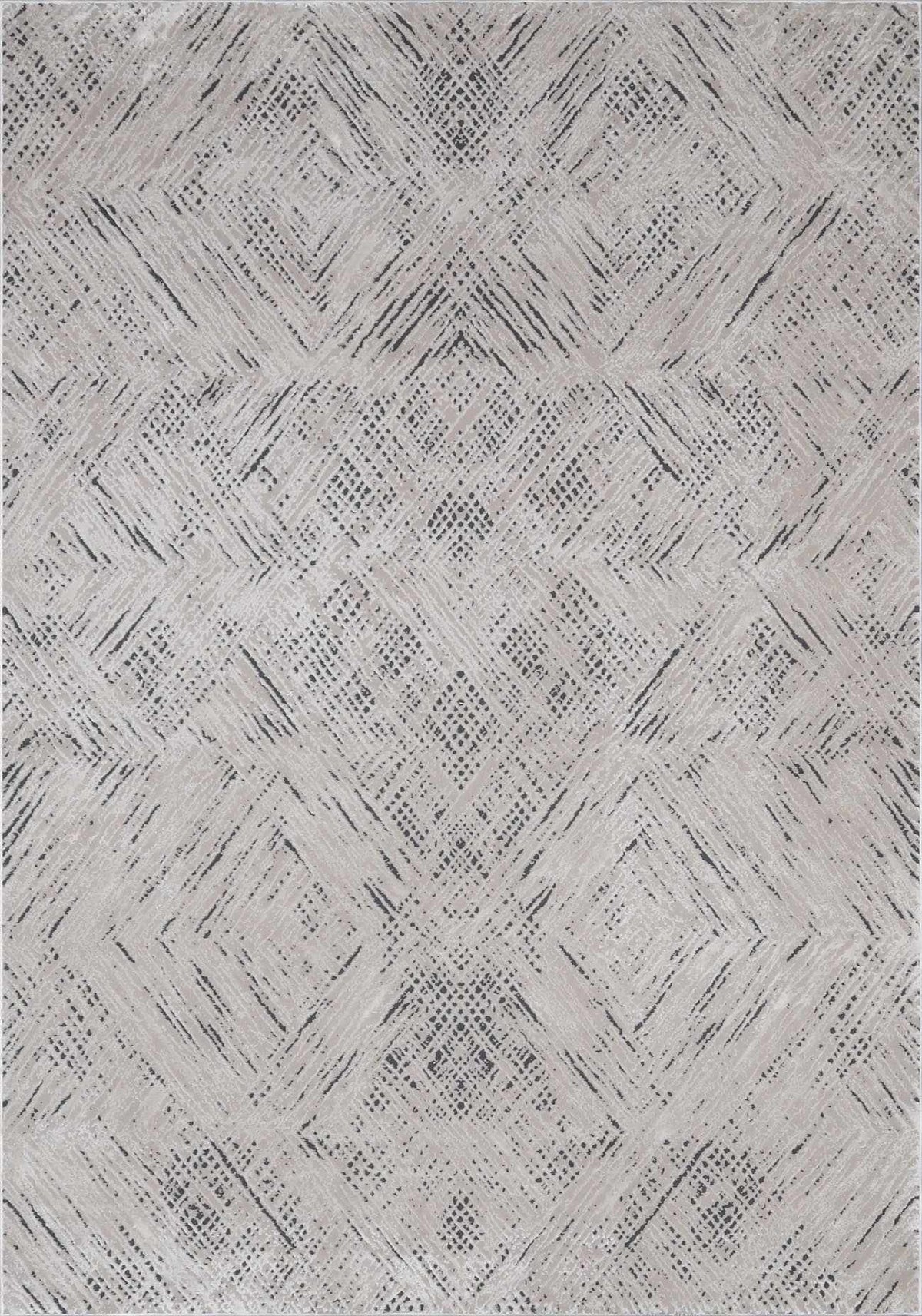 Garza Diamond Textured Washable Rug
