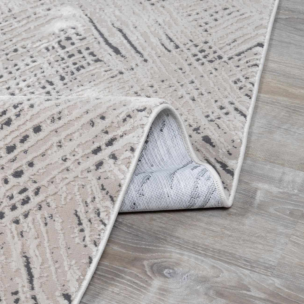 Garza Diamond Textured Washable Rug