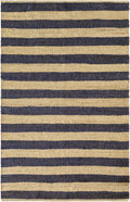 Ilkay Beige & Navy Jute Area Rug - Clearance