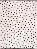 Chaia Dotted Black & White Plush Rug - Clearance