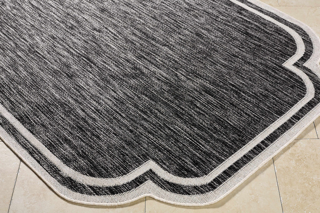Arnola Black Outdoor Rug