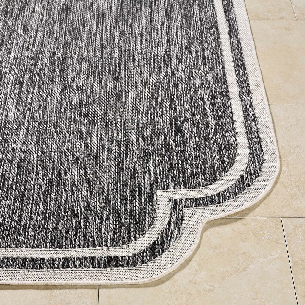 Arnola Black Outdoor Rug