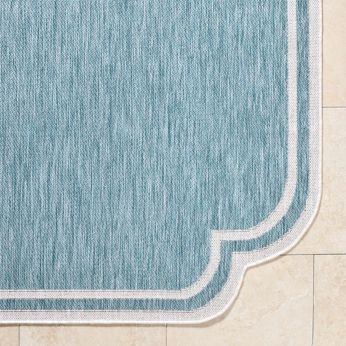 Arnola Light Blue Outdoor Rug