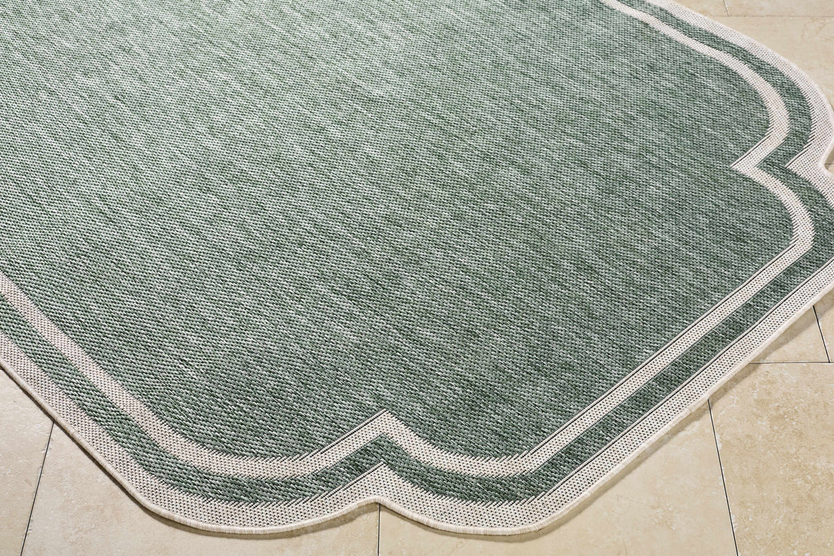 Arnola Green Outdoor Rug