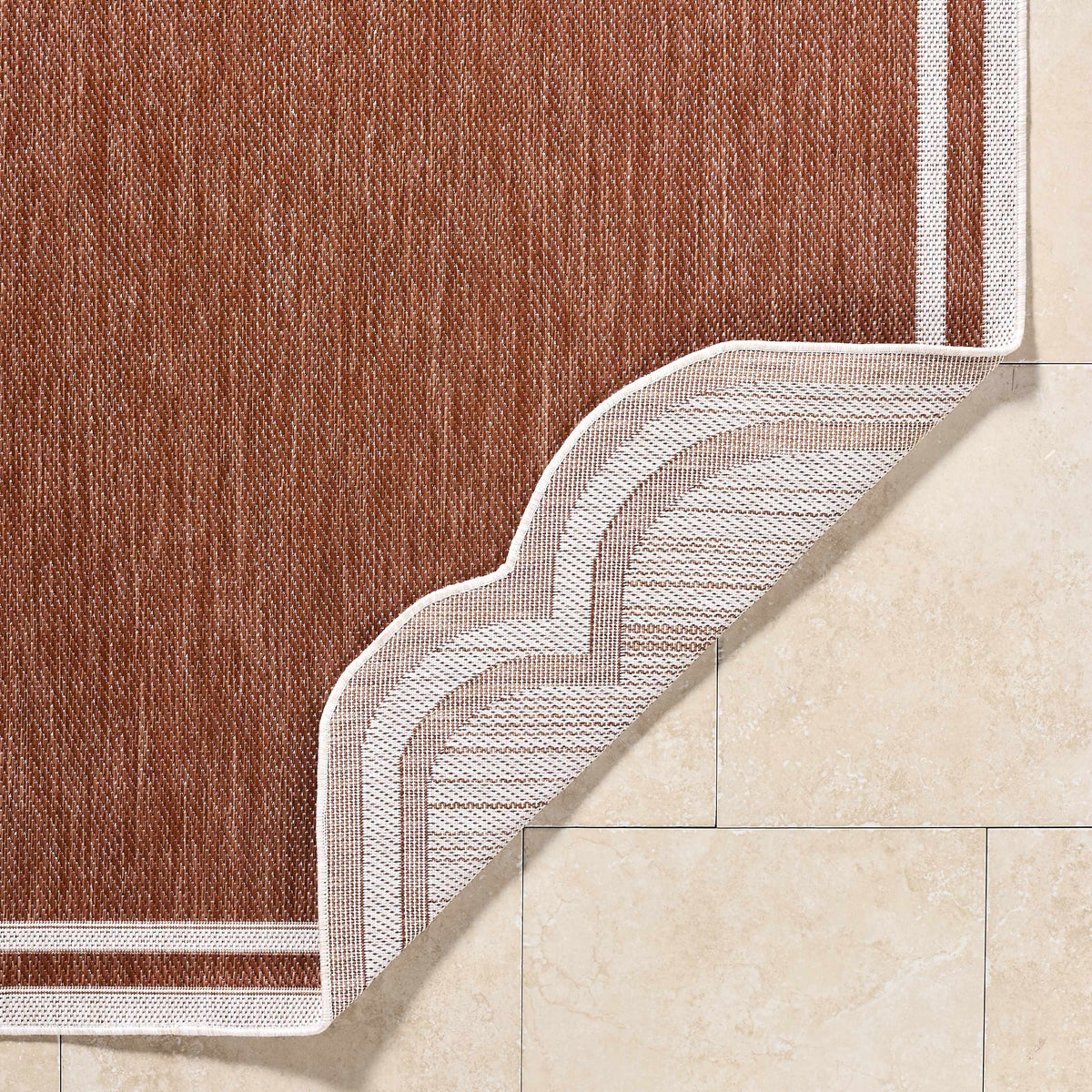 Arnola Brown Outdoor Rug