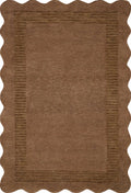 Gurib Border Modern Hand Tufted Wool Area Rug